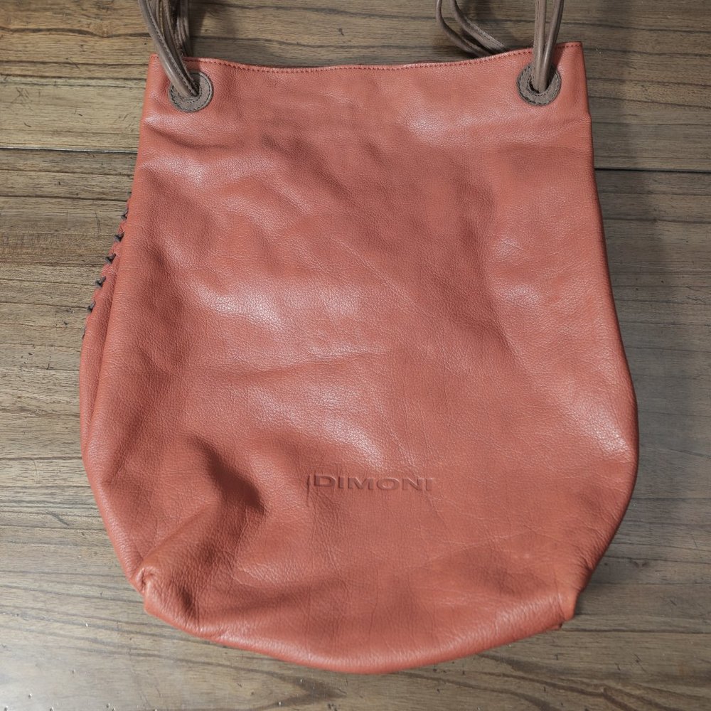 Dimoni Brown Circular Handbag with Tassles